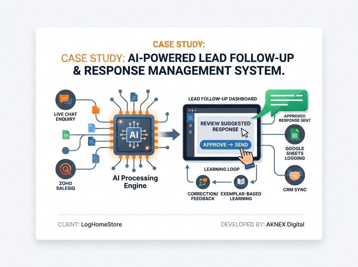 Human-supervised AI lead follow-up system overview